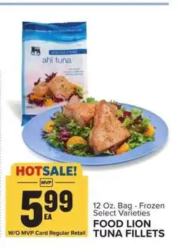 Food Lion FOOD LION TUNA FILLETS offer