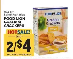 Food Lion FOOD LION GRAHAM CRACKERS offer