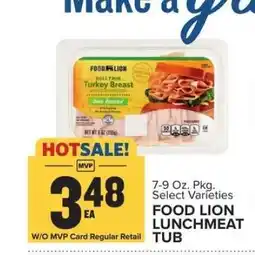Food Lion FOOD LION LUNCHMEAT TUB offer