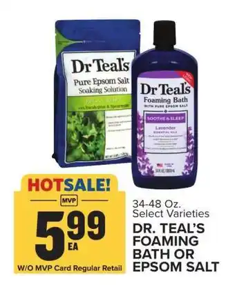 Food Lion Dr. Teal's Foaming Bath or Epsom Salt offer