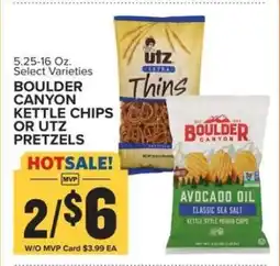 Food Lion Boulder Canyon Kettle Chips or Utz Pretzels offer