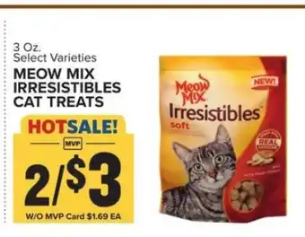 Food Lion Meow Mix Irresistibles Cat Treats offer