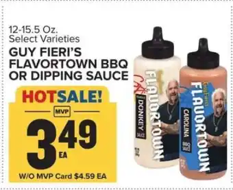 Food Lion Guy Fieri's Flavortown BBQ or Dipping Sauce offer