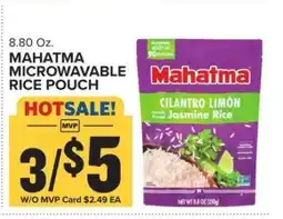 Food Lion Mahatma Microwavable Rice Pouch offer