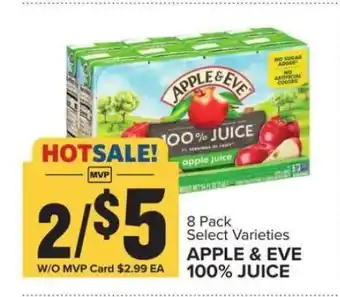 Food Lion Apple & Eve 100% Juice offer
