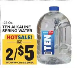 Food Lion TEN Alkaline Spring Water offer