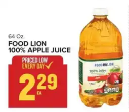 Food Lion FOOD LION 100% APPLE JUICE offer