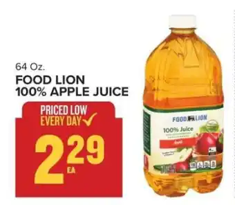 Food Lion FOOD LION 100% APPLE JUICE offer