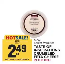Food Lion Taste of Inspirations Crumbled Feta Cheese offer