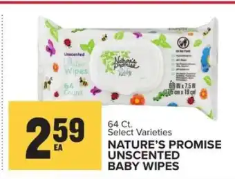 Food Lion NATURE’S PROMISE UNSCENTED BABY WIPES offer