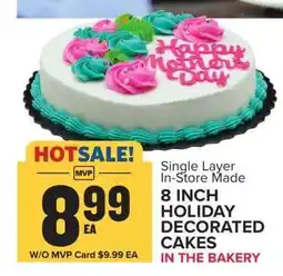 Food Lion 8 Inch Holiday Decorated Cakes offer