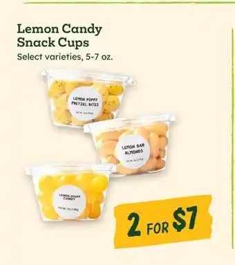 Sprouts Farmers Market Lemon Candy Snack Cups offer