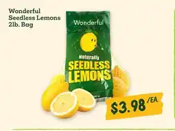 Sprouts Farmers Market Wonderful Seedless Lemons offer
