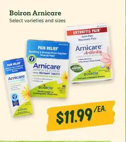 Sprouts Farmers Market Boiron Arnicare offer