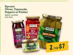 Sprouts Farmers Market Sprouts Olives, Tapenade, Peppers or Pickles offer