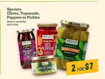 Sprouts Farmers Market Sprouts Olives, Tapenade, Peppers or Pickles offer
