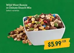 Sprouts Farmers Market Wild West Remix or Deluxe Snack Mix offer