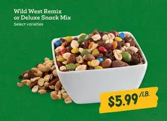Sprouts Farmers Market Wild West Remix or Deluxe Snack Mix offer