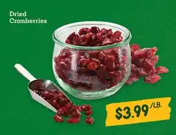 Sprouts Farmers Market Dried Cranberries offer