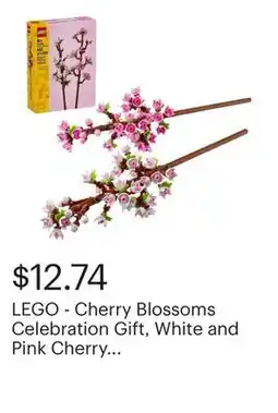 Best Buy LEGO - Cherry Blossoms Celebration Gift, White and Pink Cherry Blossom 40725 offer