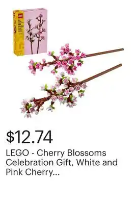 Best Buy LEGO - Cherry Blossoms Celebration Gift, White and Pink Cherry Blossom 40725 offer