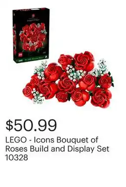 Best Buy LEGO - Icons Bouquet of Roses Build and Display Set 10328 offer