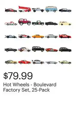 Best Buy Hot Wheels - Boulevard Factory Set, 25-Pack offer