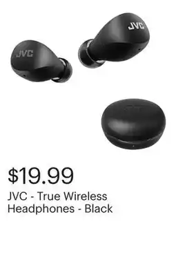 Best Buy JVC - True Wireless Headphones - Black offer