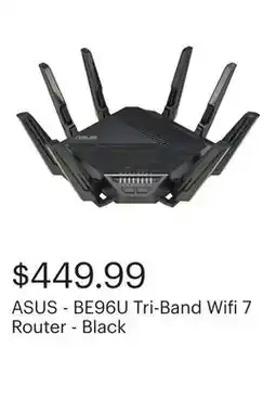 Best Buy ASUS - BE96U Tri-Band Wifi 7 Router - Black offer