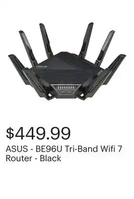 Best Buy ASUS - BE96U Tri-Band Wifi 7 Router - Black offer