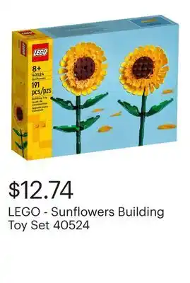 Best Buy LEGO - Sunflowers Building Toy Set 40524 offer