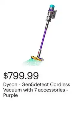 Best Buy Dyson - Gen5detect Cordless Vacuum with 7 accessories - Purple offer