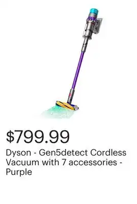 Best Buy Dyson - Gen5detect Cordless Vacuum with 7 accessories - Purple offer