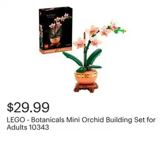Best Buy LEGO - Botanicals Mini Orchid Building Set for Adults 10343 offer