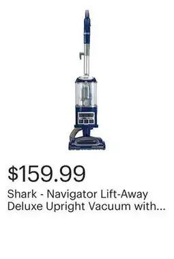 Best Buy Shark - Navigator Lift-Away Deluxe Upright Vacuum with Anti-Allergen Complete Seal - Blue offer