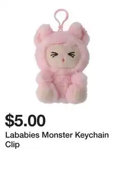 Five Below Lababies Monster Keychain Clip offer