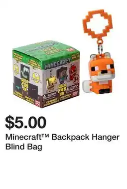 Five Below Minecraft Backpack Hanger Blind Bag offer