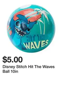 Five Below Disney Stitch Hit The Waves Ball 10in offer
