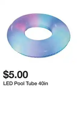 Five Below LED Pool Tube 40in offer