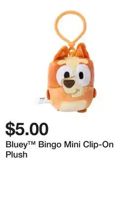 Five Below Bluey Bingo Mini Clip-On Plush offer