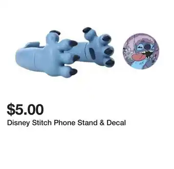 Five Below Disney Stitch Phone Stand & Decal offer