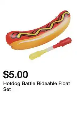 Five Below Hotdog Battle Rideable Float Set offer