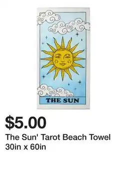 Five Below The Sun' Tarot Beach Towel 30in x 60in offer