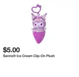 Five Below Sanrio Ice Cream Clip-On Plush offer
