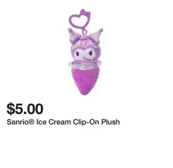 Five Below Sanrio Ice Cream Clip-On Plush offer