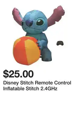 Five Below Disney Stitch Remote Control Inflatable Stitch 2.4GHz offer