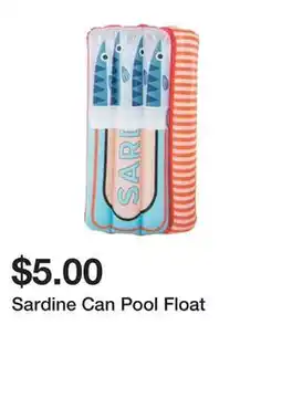 Five Below Sardine Can Pool Float offer