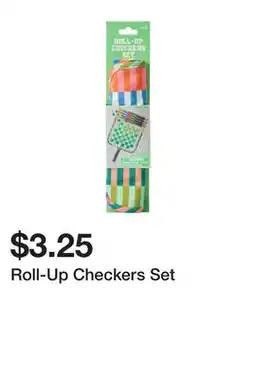Five Below Roll-Up Checkers Set offer