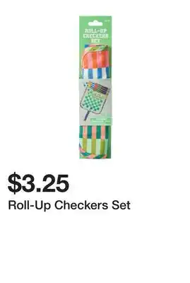 Five Below Roll-Up Checkers Set offer