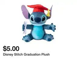 Five Below Disney Stitch Graduation Plush offer